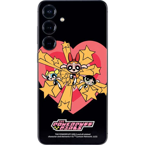 Cartoon Network Powerpuff Girls Gold Stars Galaxy S24 Plus Skin