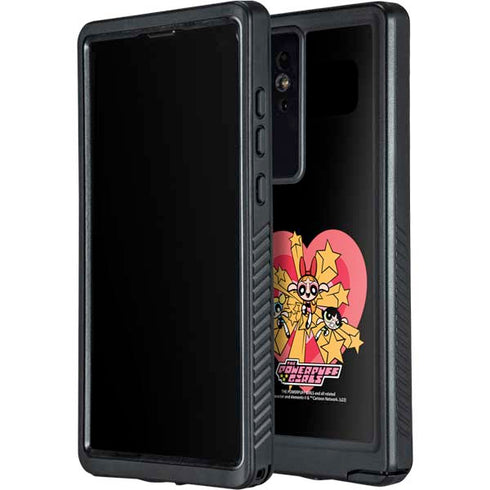 Cartoon Network Powerpuff Girls Gold Stars Galaxy S24 Ultra Waterproof Case