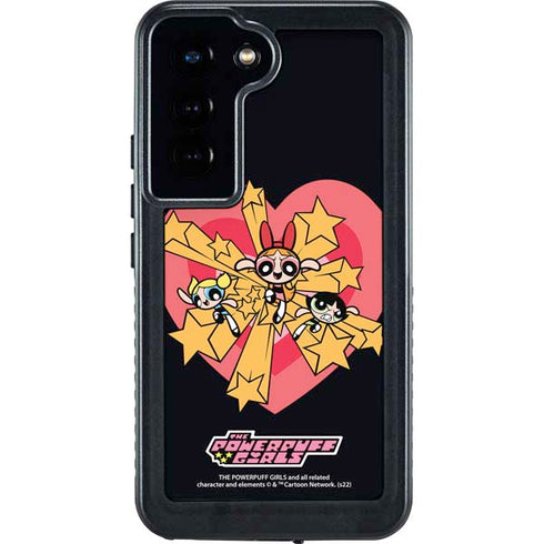 Cartoon Network Powerpuff Girls Gold Stars Galaxy S24 Waterproof Case