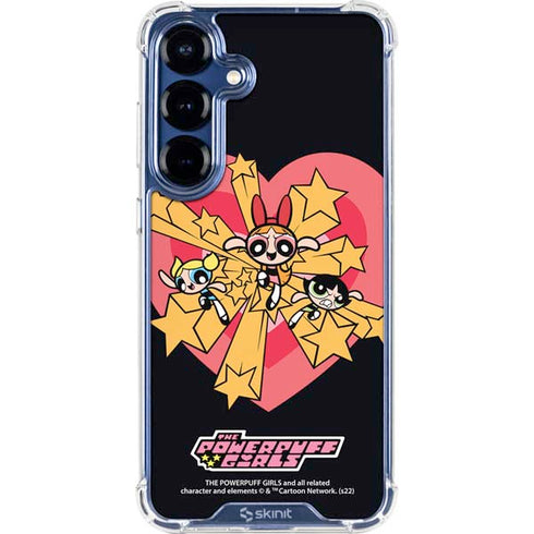 Cartoon Network Powerpuff Girls Gold Stars Galaxy S25 Clear Case
