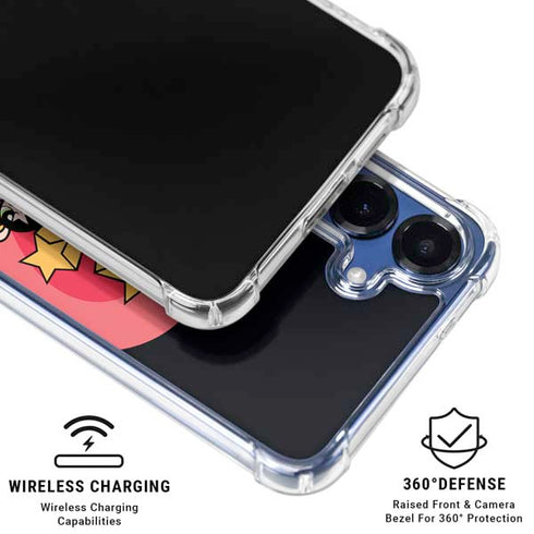 Cartoon Network Powerpuff Girls Gold Stars Galaxy S25 Plus Clear Case