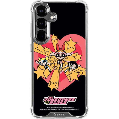 Cartoon Network Powerpuff Girls Gold Stars Galaxy S26 Clear Case