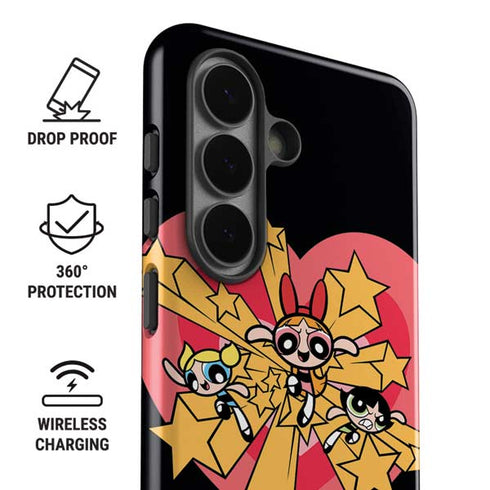 Cartoon Network Powerpuff Girls Gold Stars Galaxy S26 Impact Case