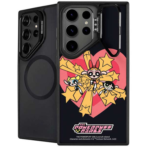 Cartoon Network Powerpuff Girls Gold Stars Galaxy S26 Ultra Kickstand Case
