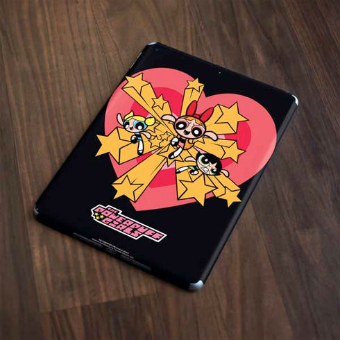 Cartoon Network Powerpuff Girls Gold Stars Apple iPad Skin