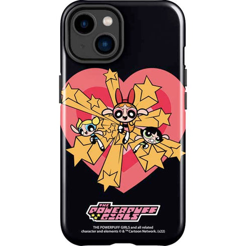 Cartoon Network Powerpuff Girls Gold Stars iPhone 15 Impact Case