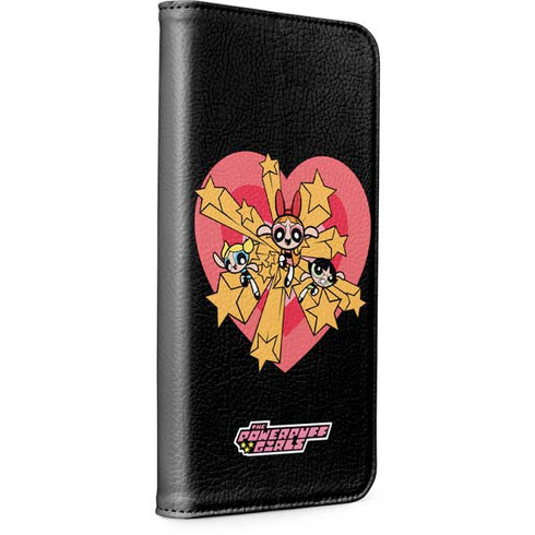 Cartoon Network Powerpuff Girls Gold Stars iPhone 15 Pro Folio Case