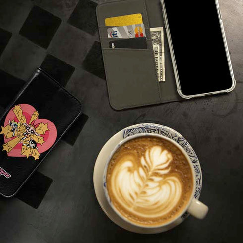 Cartoon Network Powerpuff Girls Gold Stars iPhone 15 Pro Folio Case