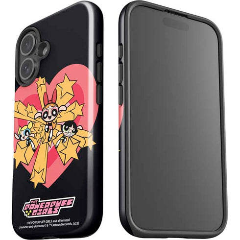 Cartoon Network Powerpuff Girls Gold Stars iPhone 16 Plus Impact Case