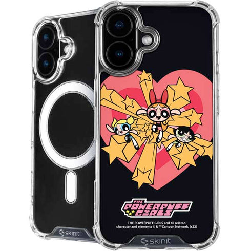 Cartoon Network Powerpuff Girls Gold Stars iPhone 16 Plus MagSafe Case