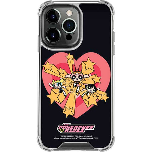 Cartoon Network Powerpuff Girls Gold Stars iPhone 16 Pro Clear Case