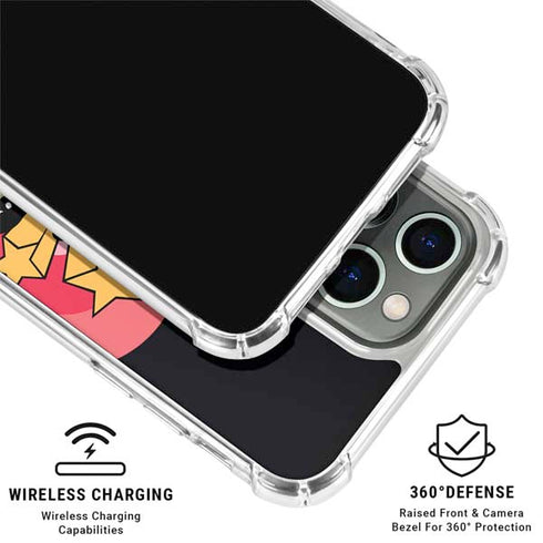 Cartoon Network Powerpuff Girls Gold Stars iPhone 16 Pro Clear Case