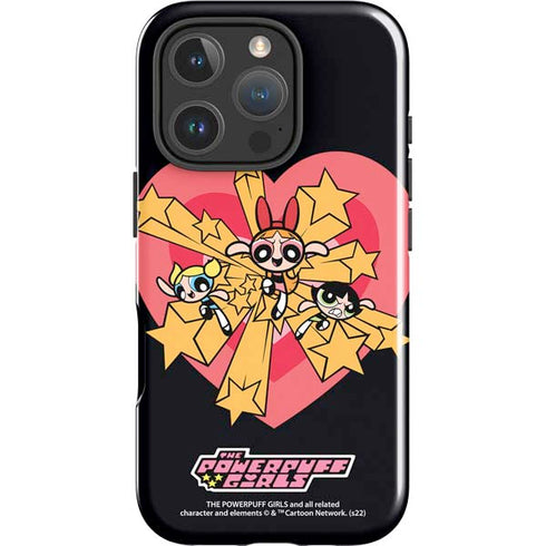 Cartoon Network Powerpuff Girls Gold Stars iPhone 16 Pro Impact Case