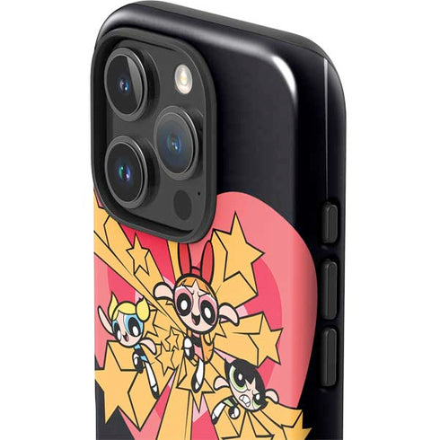 Cartoon Network Powerpuff Girls Gold Stars iPhone 16 Pro Impact Case