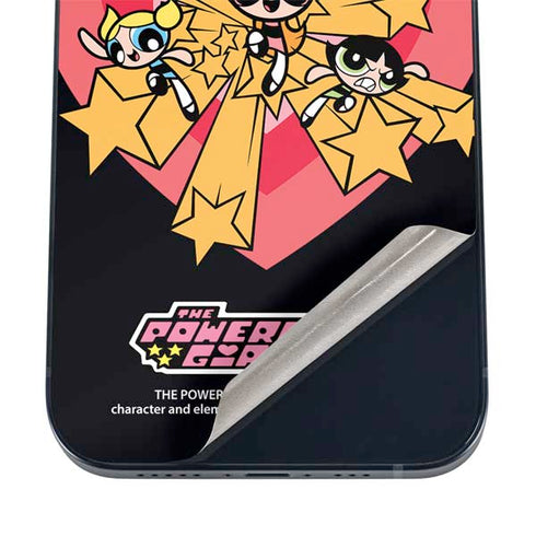 Cartoon Network Powerpuff Girls Gold Stars iPhone 16 Skin