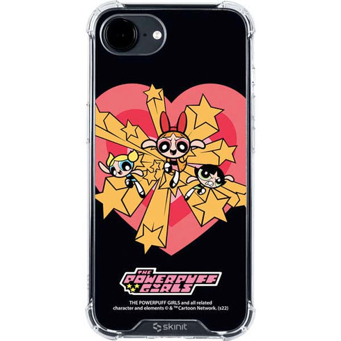 Cartoon Network Powerpuff Girls Gold Stars iPhone 16e Clear Case