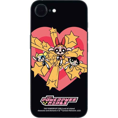Cartoon Network Powerpuff Girls Gold Stars iPhone 16e Skin
