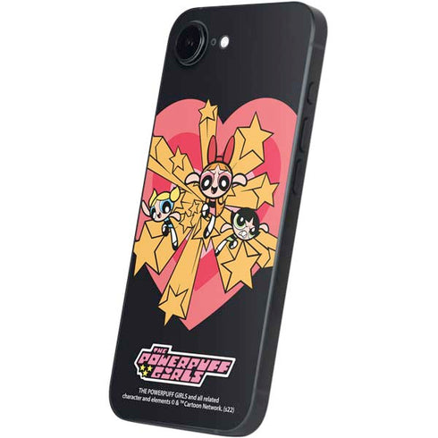 Cartoon Network Powerpuff Girls Gold Stars iPhone 16e Skin