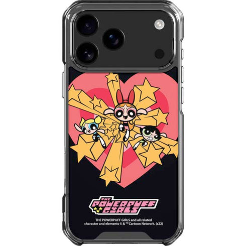 Cartoon Network Powerpuff Girls Gold Stars iPhone 18 Pro Max Clear Case
