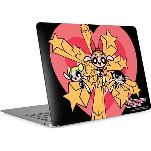 Cartoon Network Powerpuff Girls Gold Stars Apple MacBook Air Skin