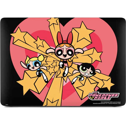 Cartoon Network Powerpuff Girls Gold Stars Apple MacBook Air Skin