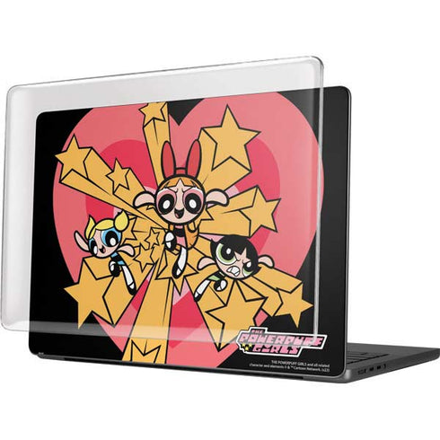 Cartoon Network Powerpuff Girls Gold Stars MacBook Pro 14in (2021-24) Case plus Skin