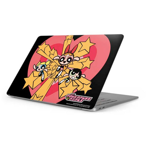 Cartoon Network Powerpuff Girls Gold Stars Apple MacBook Pro 16-inch Skin