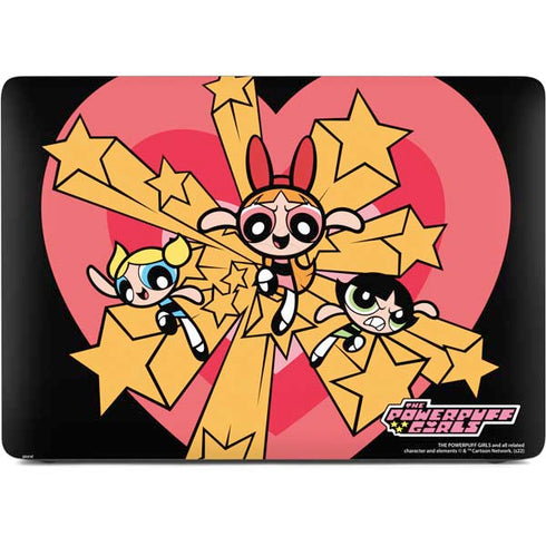 Cartoon Network Powerpuff Girls Gold Stars Apple MacBook Pro 16-inch Skin