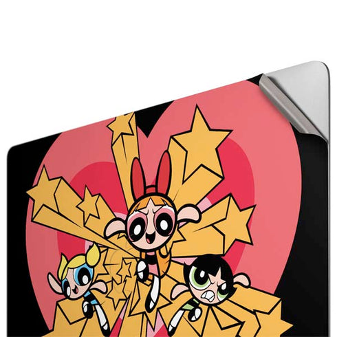 Cartoon Network Powerpuff Girls Gold Stars Apple MacBook Pro 16-inch Skin