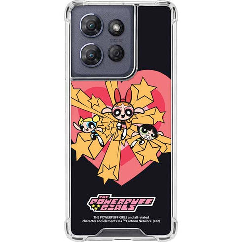 Cartoon Network Powerpuff Girls Gold Stars Moto G Play 5G (2025) Clear Case