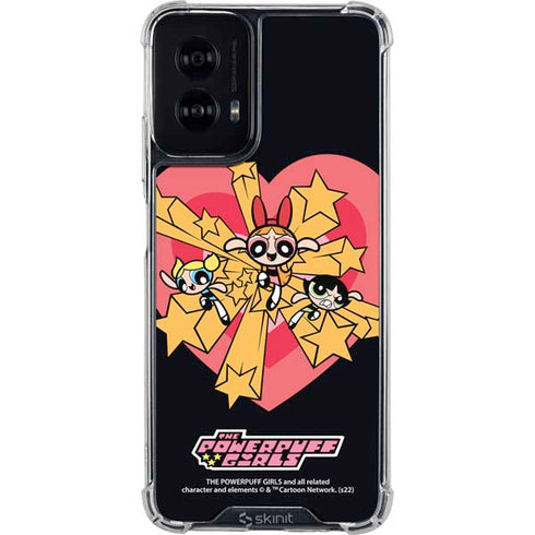 Cartoon Network Powerpuff Girls Gold Stars Moto G Power 5G (2024) Clear Case