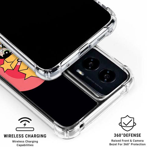 Cartoon Network Powerpuff Girls Gold Stars Moto G Power 5G (2024) Clear Case