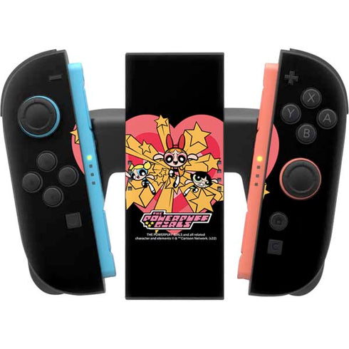 Cartoon Network Powerpuff Girls Gold Stars Nintendo Switch 2 (2025) Joy-Con Controller Skin