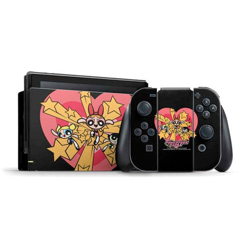Cartoon Network Powerpuff Girls Gold Stars Nintendo Skins