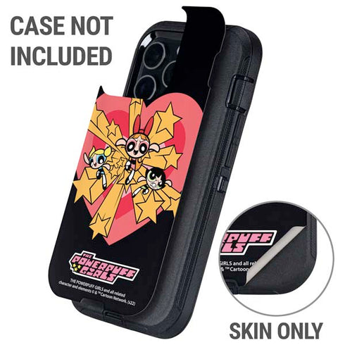 Cartoon Network Powerpuff Girls Gold Stars Otterbox Defender iPhone Skin