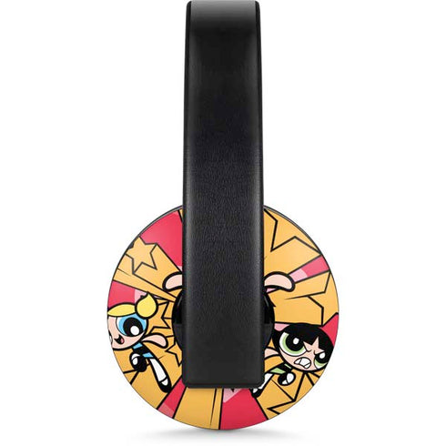 Cartoon Network Powerpuff Girls Gold Stars PlayStation 4 Gold Wireless Headset Skin