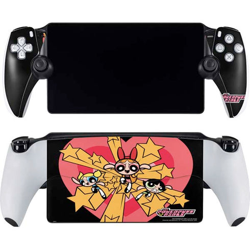 Cartoon Network Powerpuff Girls Gold Stars PlayStation Portal Remote Player Skin