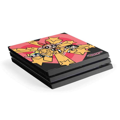 Cartoon Network Powerpuff Girls Gold Stars PlayStation PS4 Skins