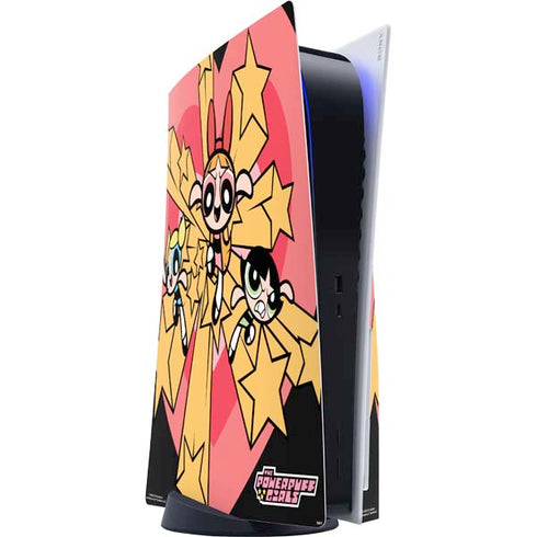 Cartoon Network Powerpuff Girls Gold Stars PlayStation PS5 Skins