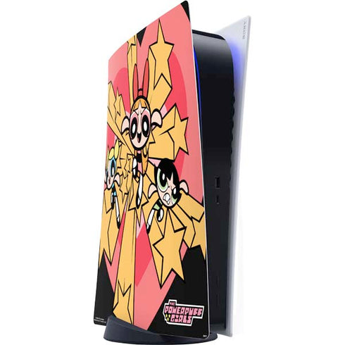 Cartoon Network Powerpuff Girls Gold Stars PlayStation PS5 Skins