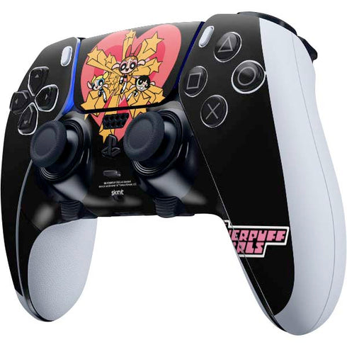 Cartoon Network Powerpuff Girls Gold Stars PS5 DualSense Edge Pro Controller Skin