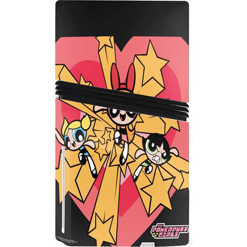 Cartoon Network Powerpuff Girls Gold Stars PS5 Pro Disk Bundle Skin