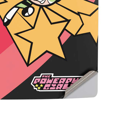 Cartoon Network Powerpuff Girls Gold Stars PS5 Pro Disk Console Skin