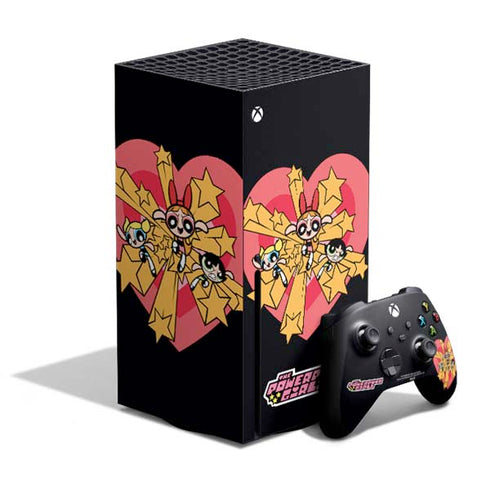Cartoon Network Powerpuff Girls Gold Stars Xbox Series X Skins