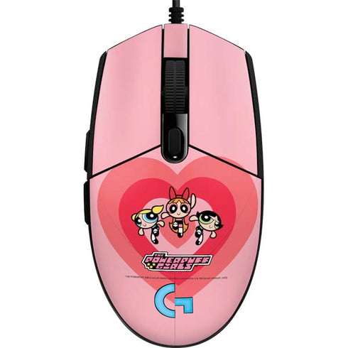 Cartoon Network Powerpuff Girls Hearts G203 Prodigy RGB Wired Gaming Mouse Skin