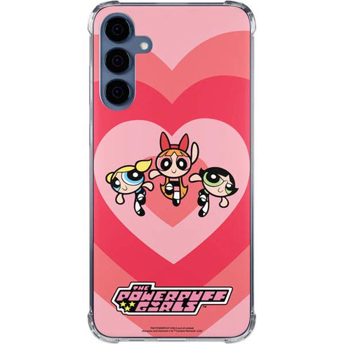 Cartoon Network Powerpuff Girls Hearts Galaxy A55 5G Clear Case