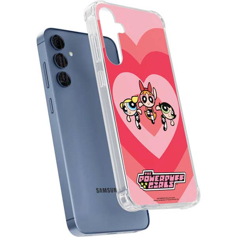 Cartoon Network Powerpuff Girls Hearts Galaxy A55 5G Clear Case