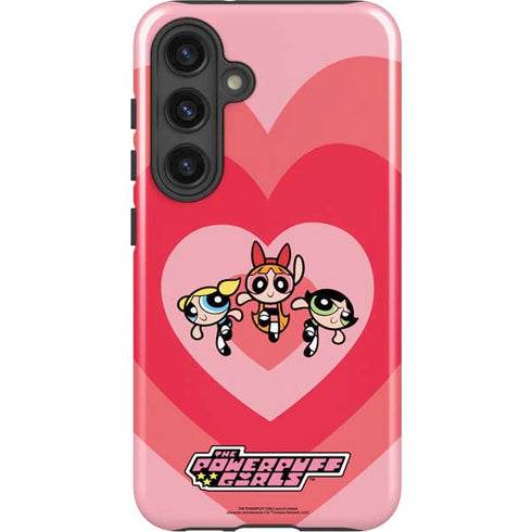 Cartoon Network Powerpuff Girls Hearts Galaxy S25 Plus Impact Case
