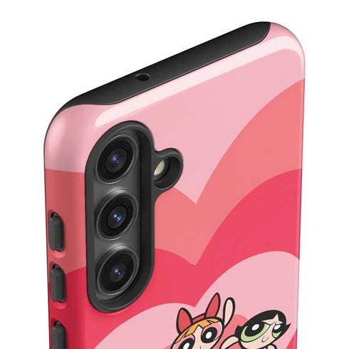 Cartoon Network Powerpuff Girls Hearts Galaxy S25 Plus Impact Case