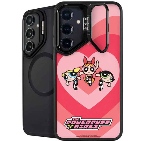 Cartoon Network Powerpuff Girls Hearts Galaxy S25 Plus Kickstand Case